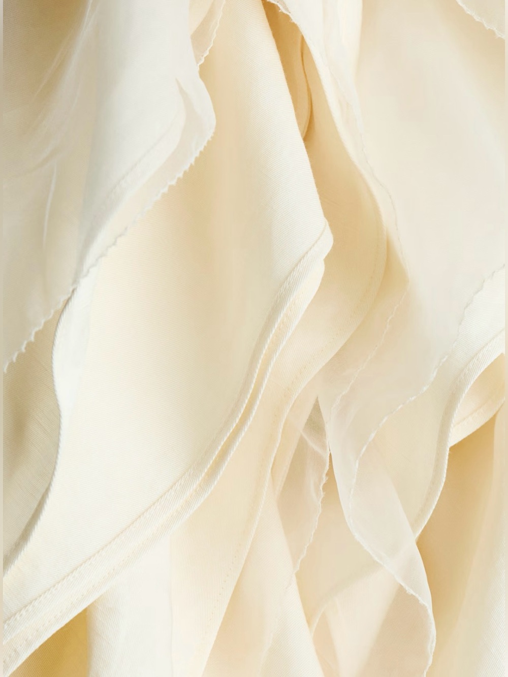 H&M STUDIO
NWT CREAM RUFFLED EMBROIDERED DRESS, PRICE FIRM. - Picture 11 of 13